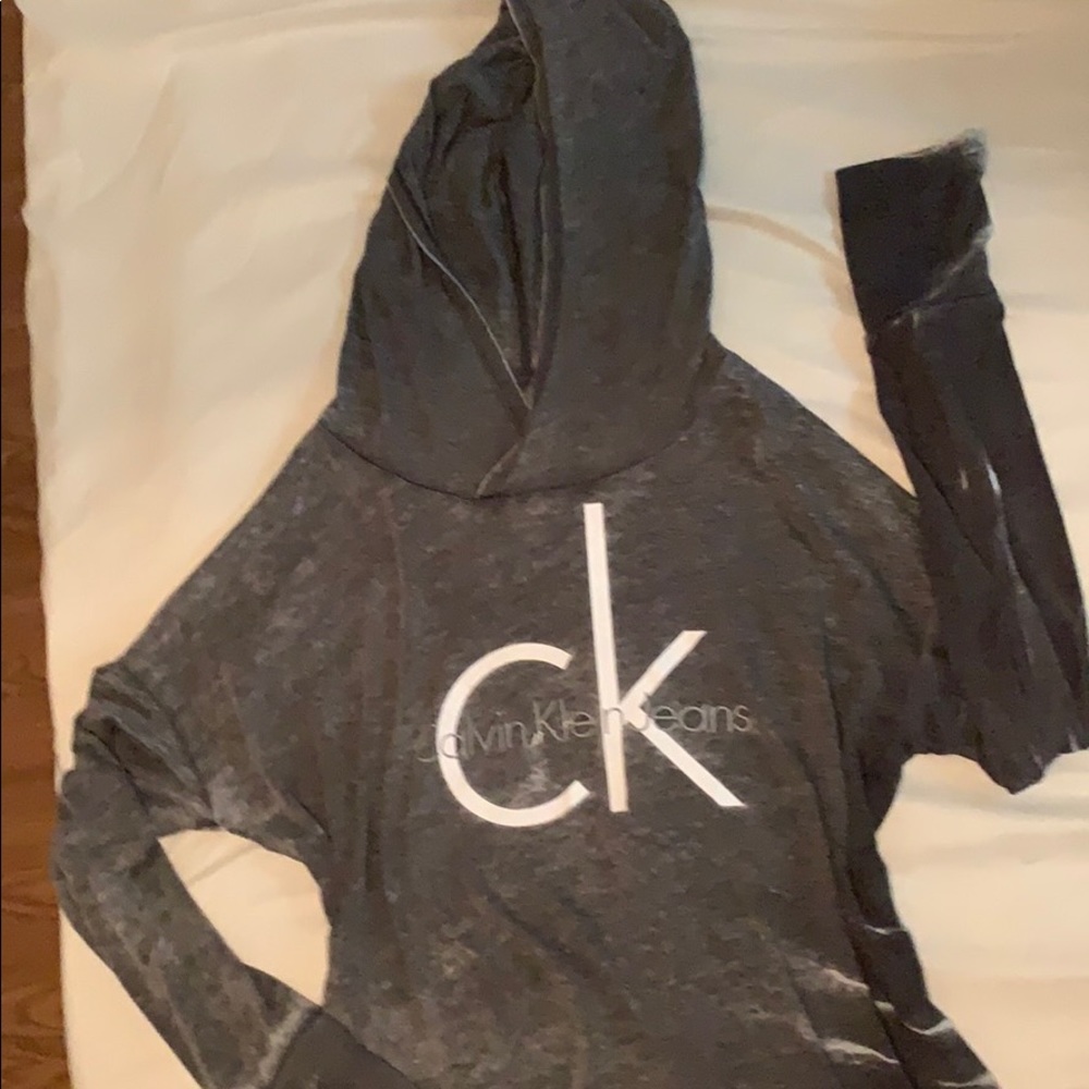 calvin klein sweater with hoodie
